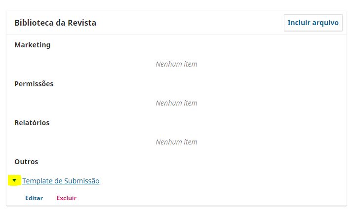 Clique na seta ► à esquerda do nome do arquivo para editar e copiar a sua URL.