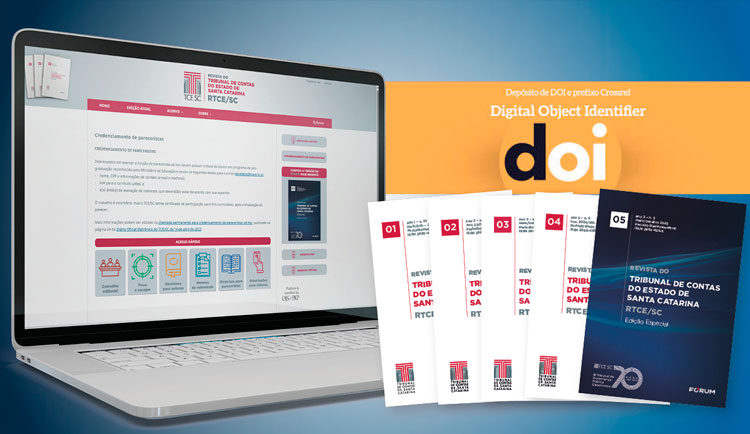 Revista do TCE/SC passa a registrar DOI e amplia visibilidade internacional