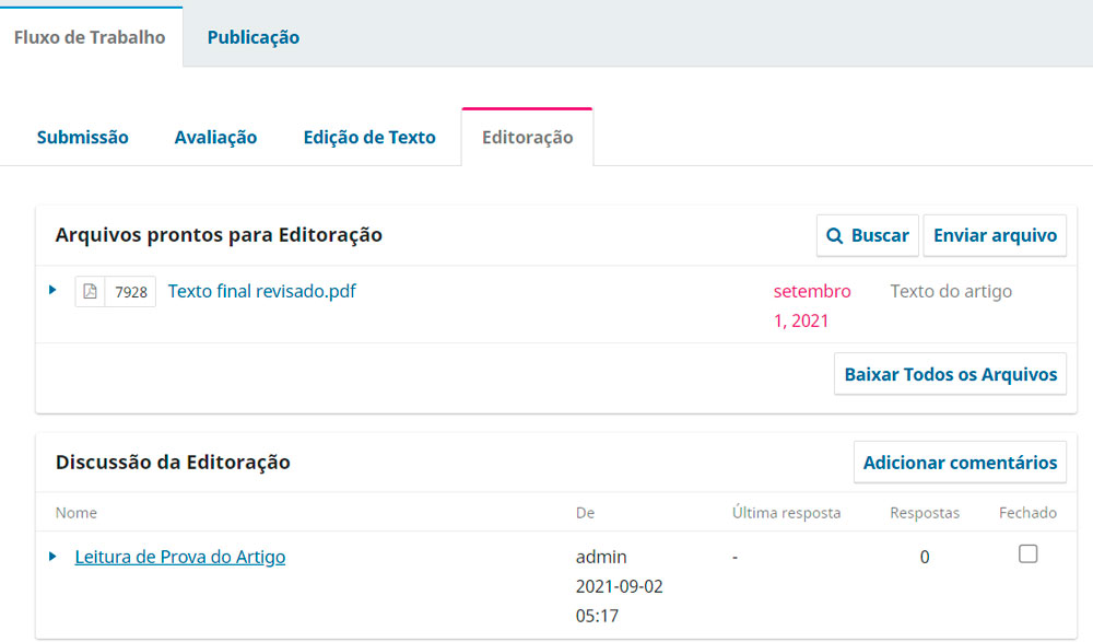 A leitura de prova é uma tarefa importante da etapa de Editoração pois visa identificar possíveis erros de formatação ou apresentação de informações.