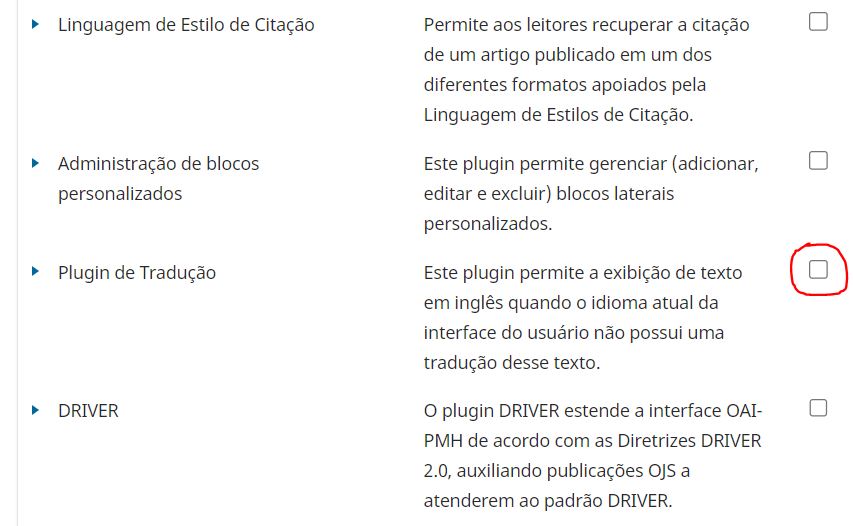 Marque a caixa de seleção para habilitar o seu plugin.