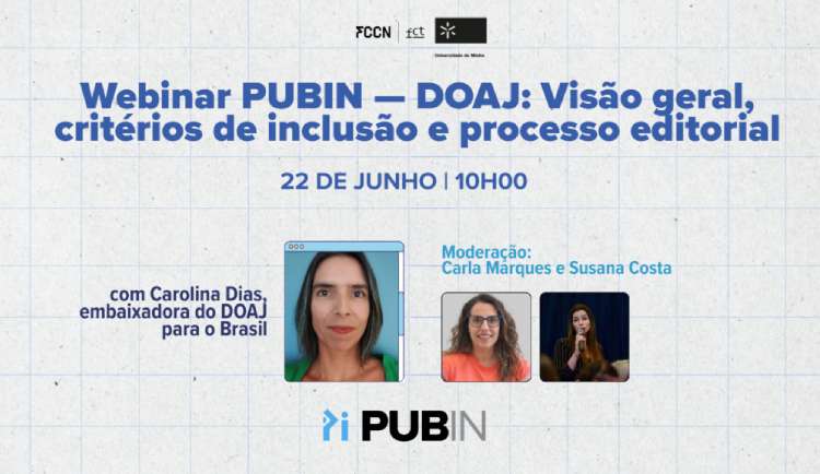 PUB IN promove webinar sobre critérios de inclusão de revistas no DOAJ